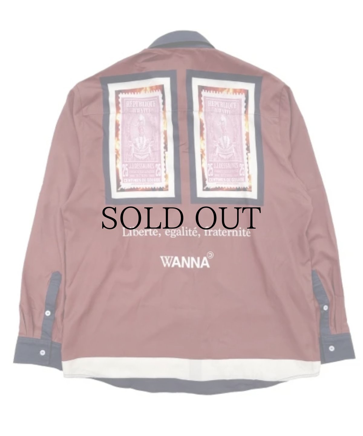 画像4: 【70%OFF】WANNA / WANNA "Stamp” Shirts L/S  (4)