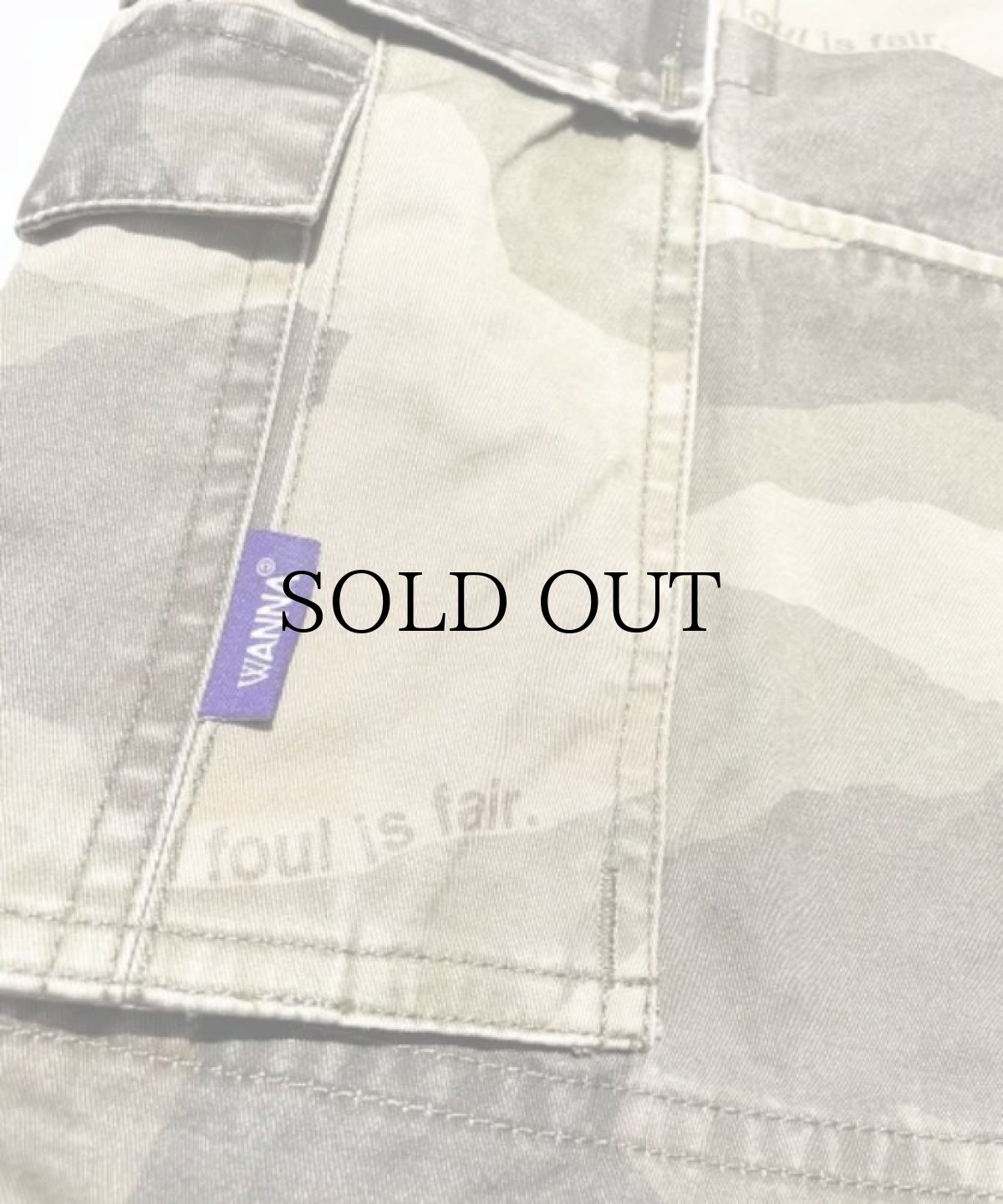 画像7: 【20%OFF】WANNA / WANNA Mirageland cargo shorts (7)