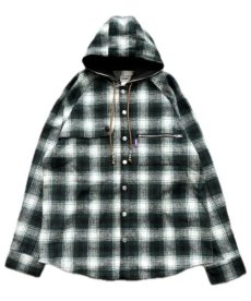 画像2: WANNA / WANNA Sherlock Hooded Flannel shirts (2)