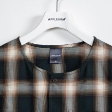 画像3: APPLEBUM(アップルバム) / HOMBRE CHECK COLLARLESS SHIRT (3)