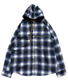 画像1: WANNA / WANNA Sherlock Hooded Flannel shirts (1)