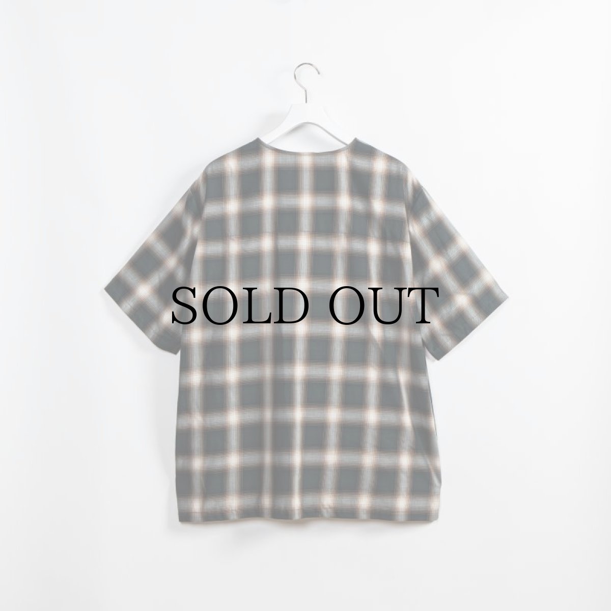 画像2: APPLEBUM(アップルバム) / HOMBRE CHECK COLLARLESS SHIRT (2)