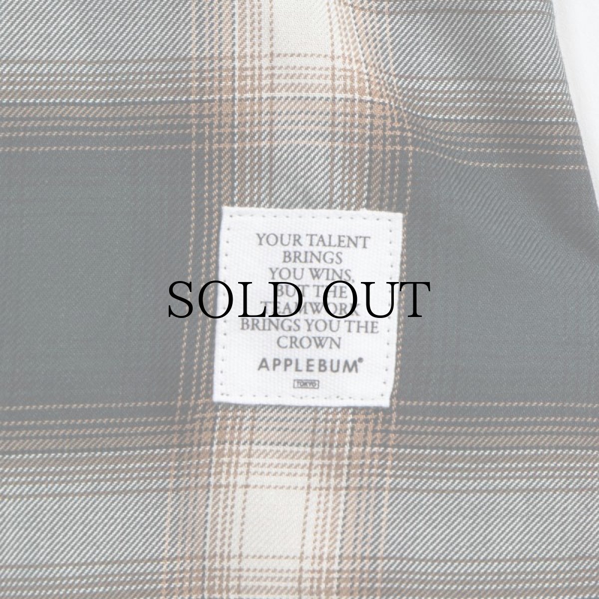 画像7: APPLEBUM(アップルバム) / HOMBRE CHECK COLLARLESS SHIRT (7)