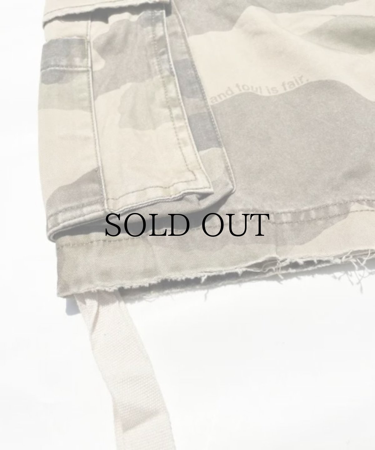 画像5: 【20%OFF】WANNA / WANNA Mirageland cargo shorts (5)