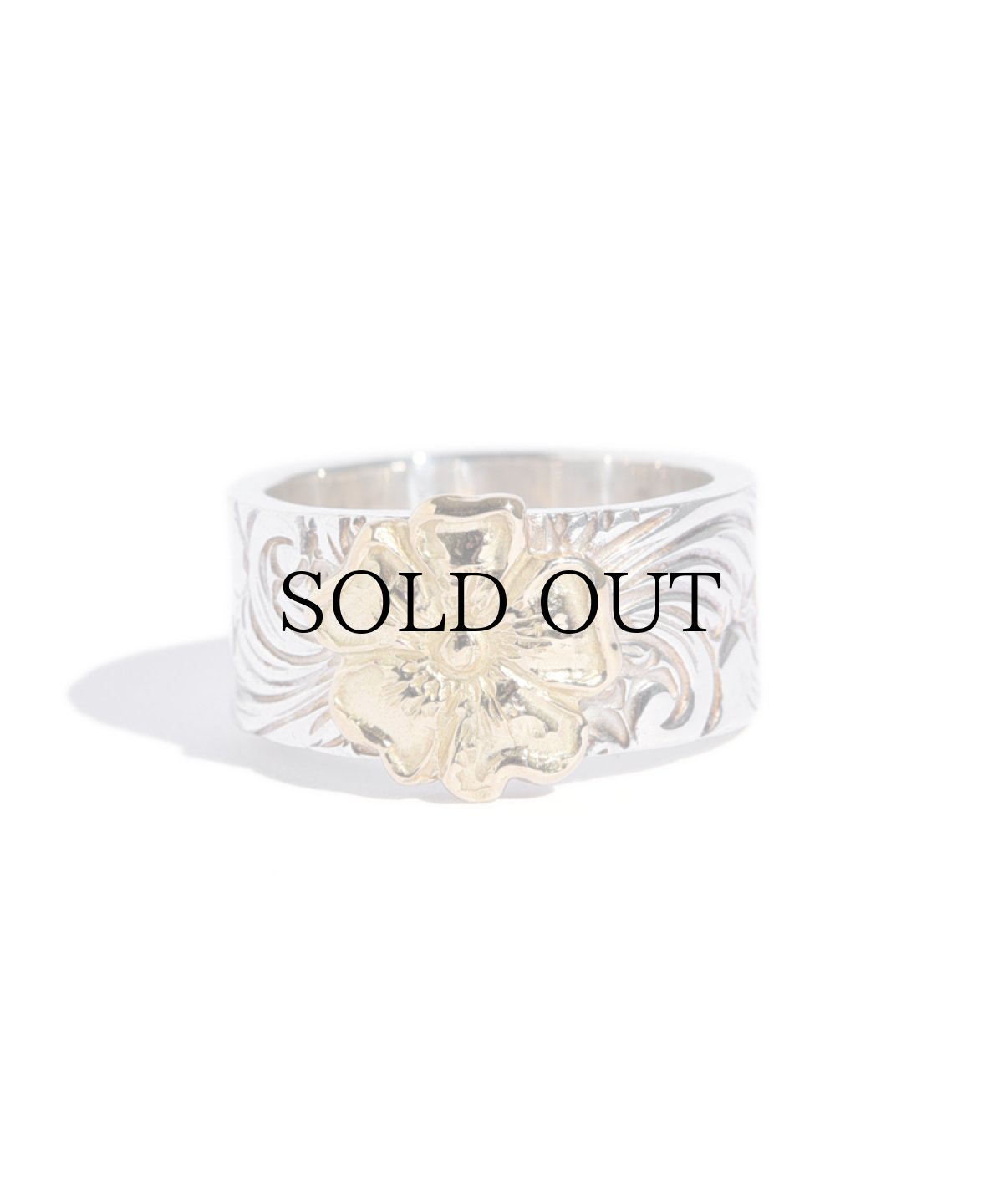 画像2: LARRY SMITH(ラリースミス) / KARAKUSA ROSE RING No. 55 (10mm, 18K GOLD ACCENT) (2)