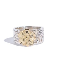 画像2: LARRY SMITH(ラリースミス) / KARAKUSA ROSE RING No. 55 (10mm, 18K GOLD ACCENT) (2)