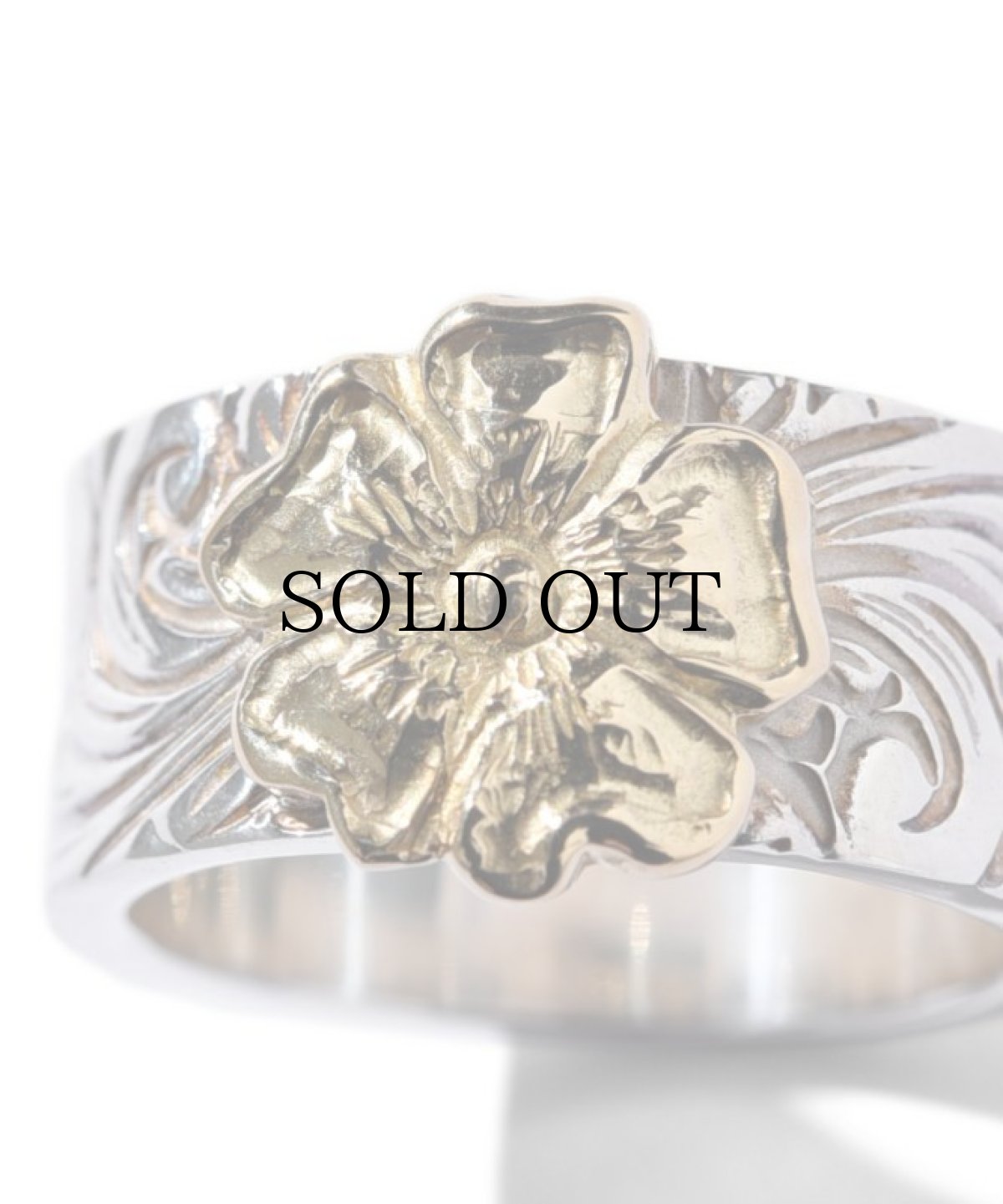 画像4: LARRY SMITH(ラリースミス) / KARAKUSA ROSE RING No. 55 (10mm, 18K GOLD ACCENT) (4)