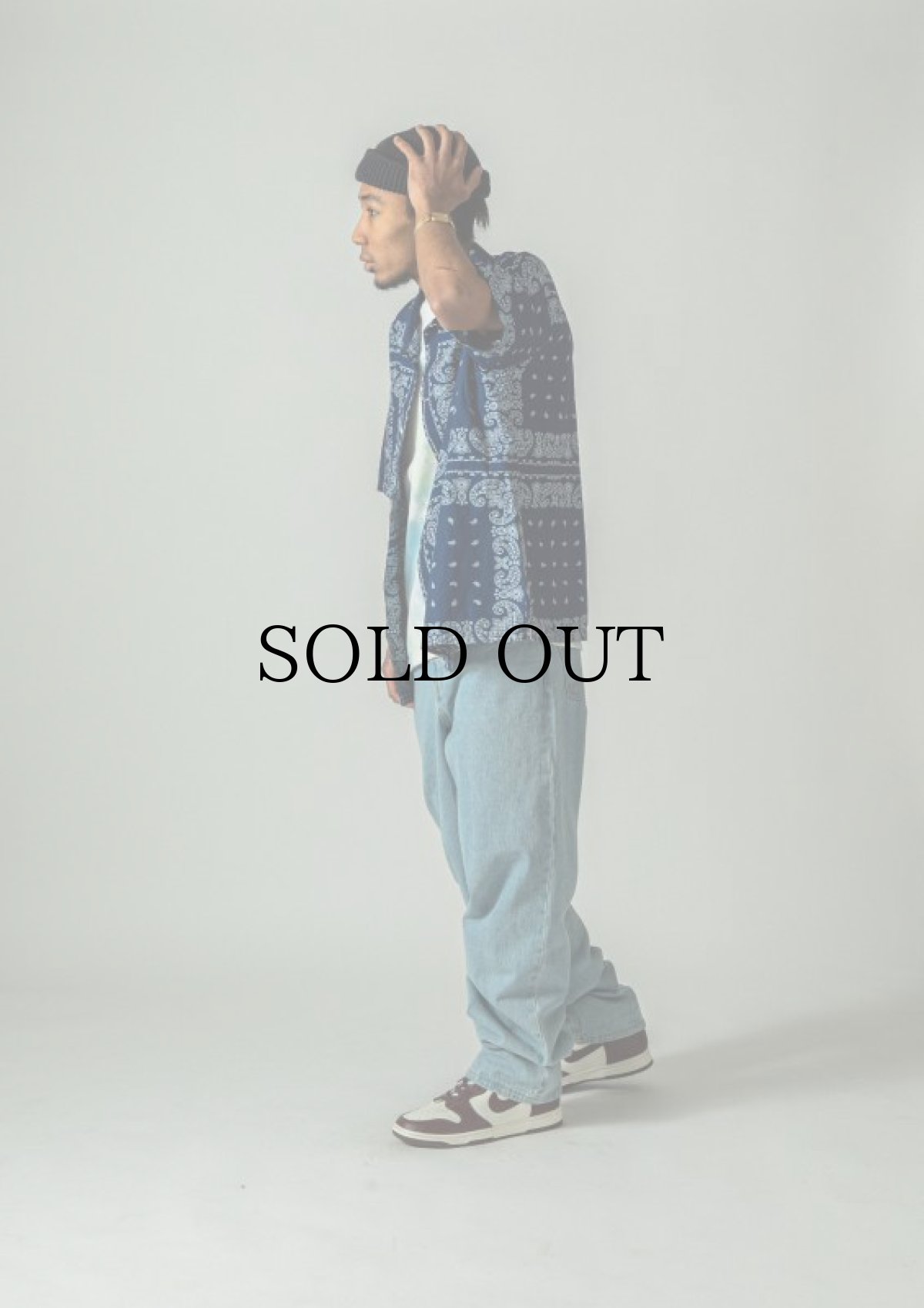 画像6: APPLEBUM(アップルバム) / INDIGO PAISLEY SHIRT (6)