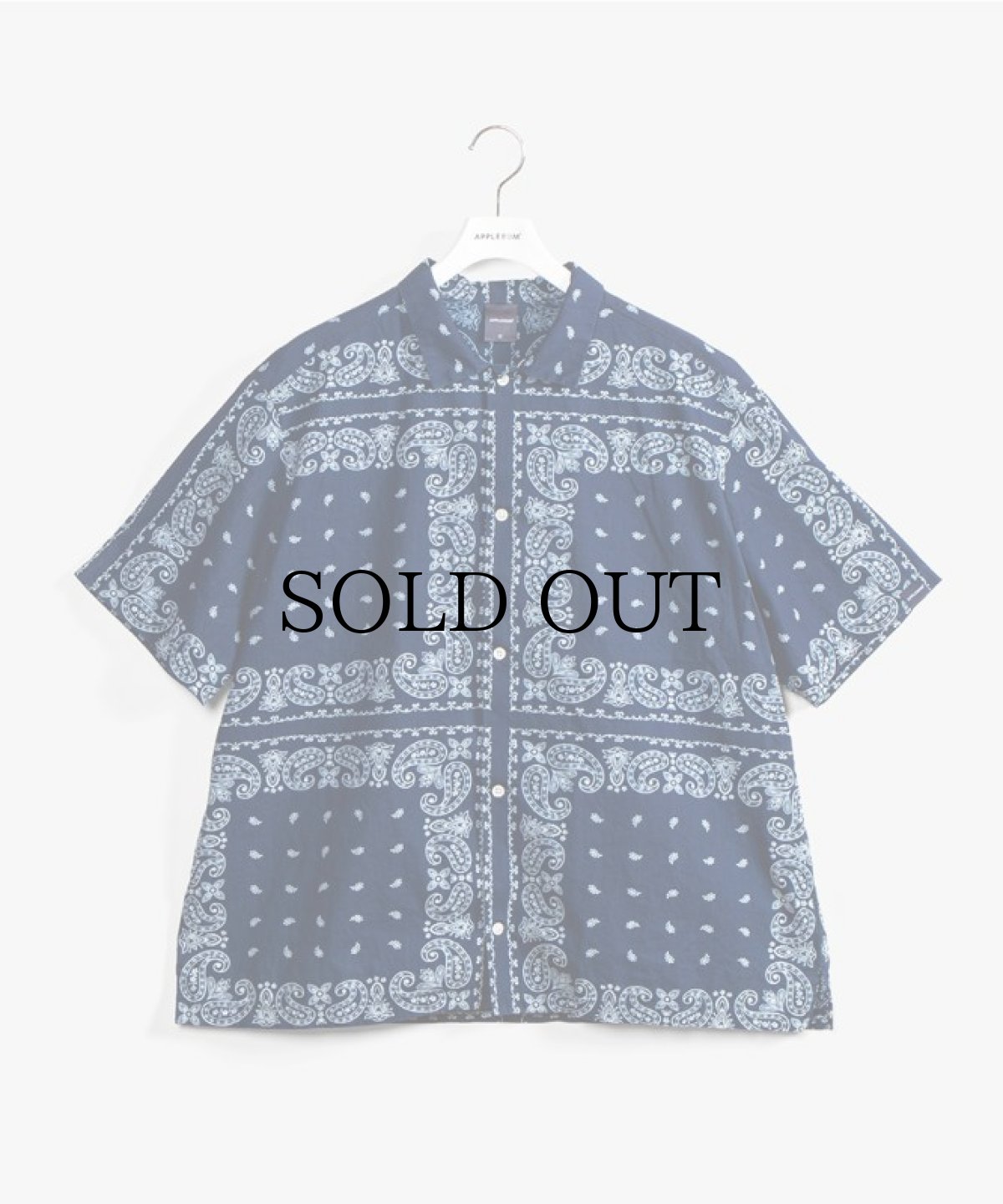 画像1: APPLEBUM(アップルバム) / INDIGO PAISLEY SHIRT (1)