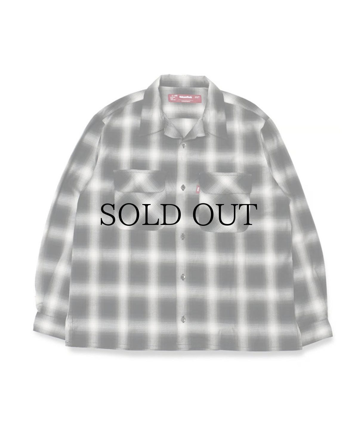 画像3: HIDEANDSEEK(ハイドアンドシーク) / Ombre Check L/S Shirt(24ss) (3)