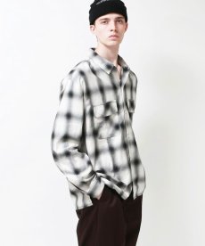 画像4: HIDEANDSEEK(ハイドアンドシーク) / Ombre Check L/S Shirt(24ss) (4)