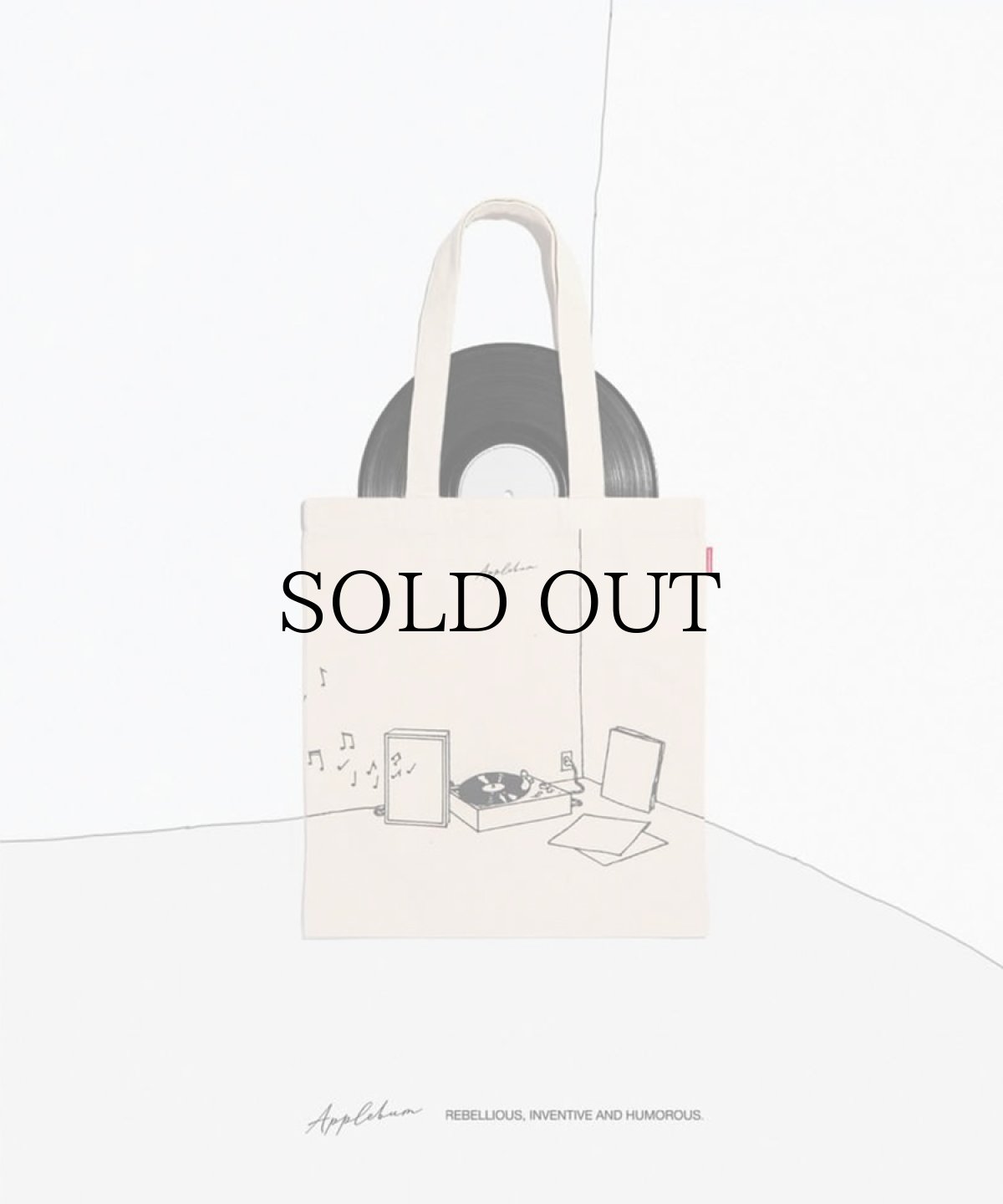 画像2: APPLEBUM(アップルバム) / "GOOD MUSIC" TOTE BAG (2)