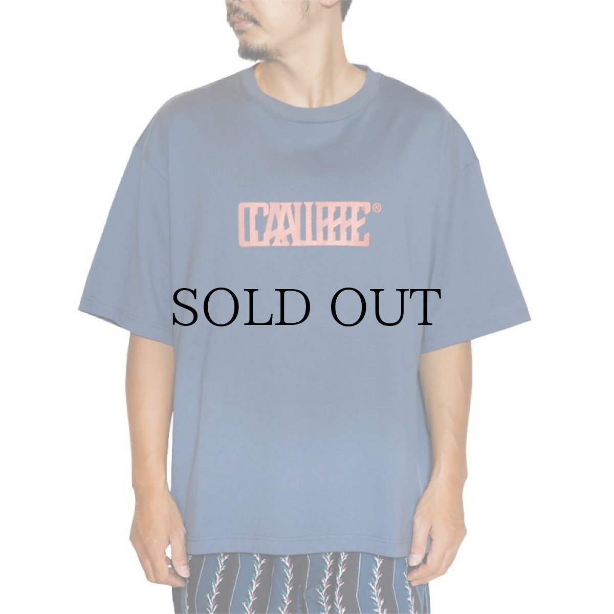 画像7: CALEE(キャリー) / DROP SHOULDER CALEE BLUR LOGO TEE (7)