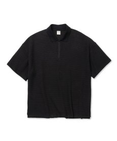 画像1: CALEE(キャリー) / DOUBLE FACE DROP SHOULDER ZIP POLO (1)