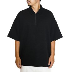 画像7: CALEE(キャリー) / DOUBLE FACE DROP SHOULDER ZIP POLO (7)