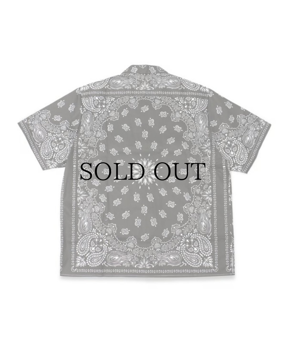 画像2: HIDEANDSEEK(ハイドアンドシーク) / Bandana Pattern S/S Shirt(24ss) (2)