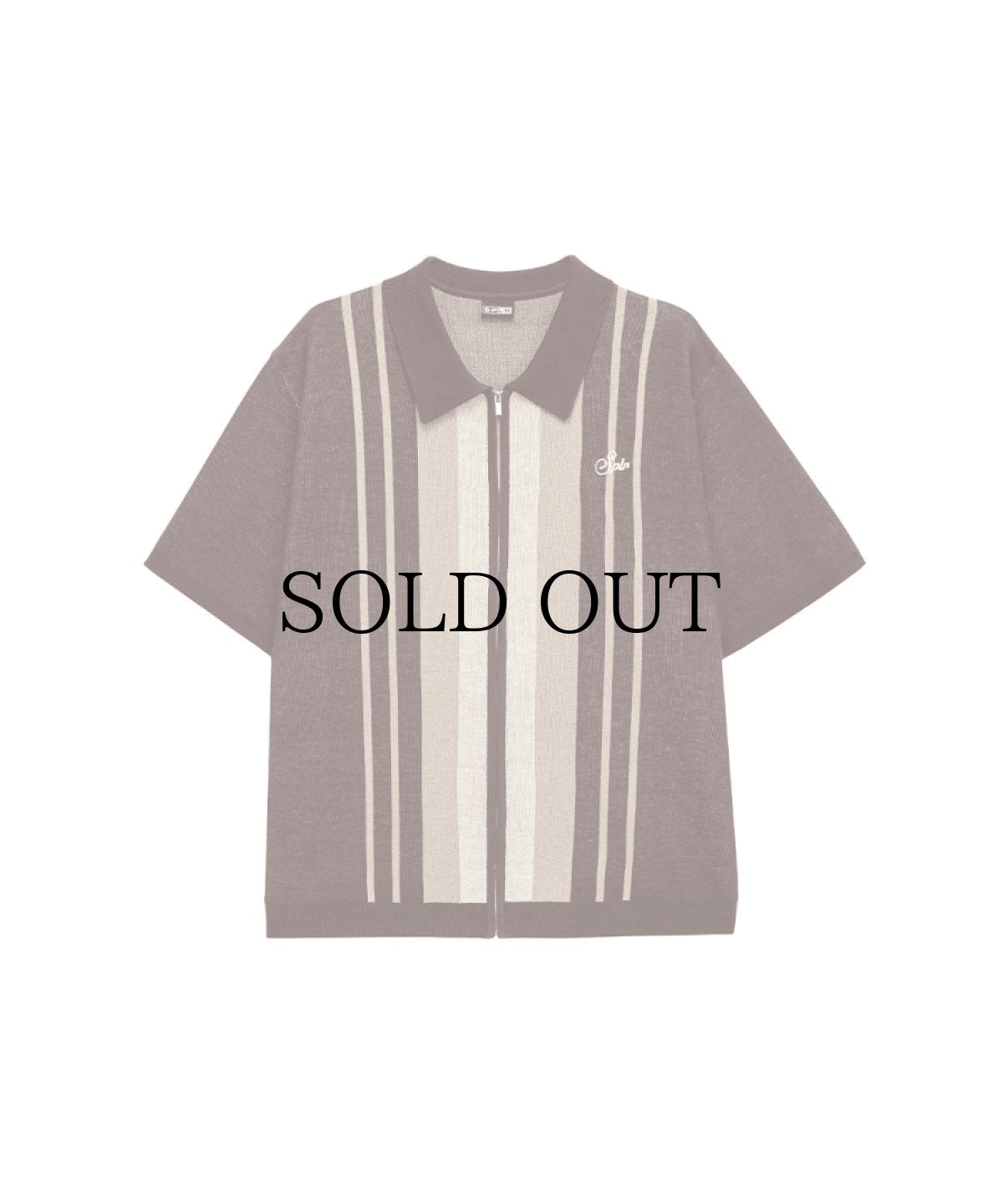 画像2: SPLR / Stripe Zip Knit Polo (2)