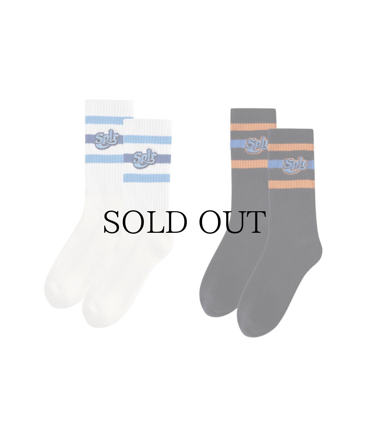 画像1: SPLR / Baseball Logo Crew Socks 2-Pack (1)