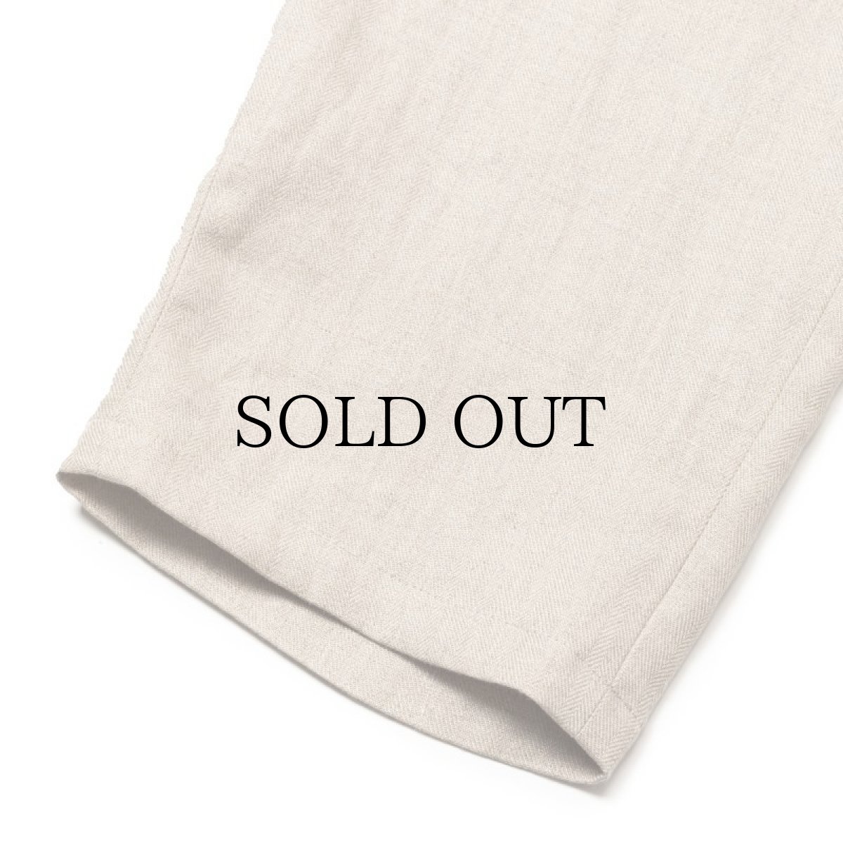 画像9: CALEE(キャリー) / JAPAN LINEN HERRINGBONE EASY SLACKS (9)