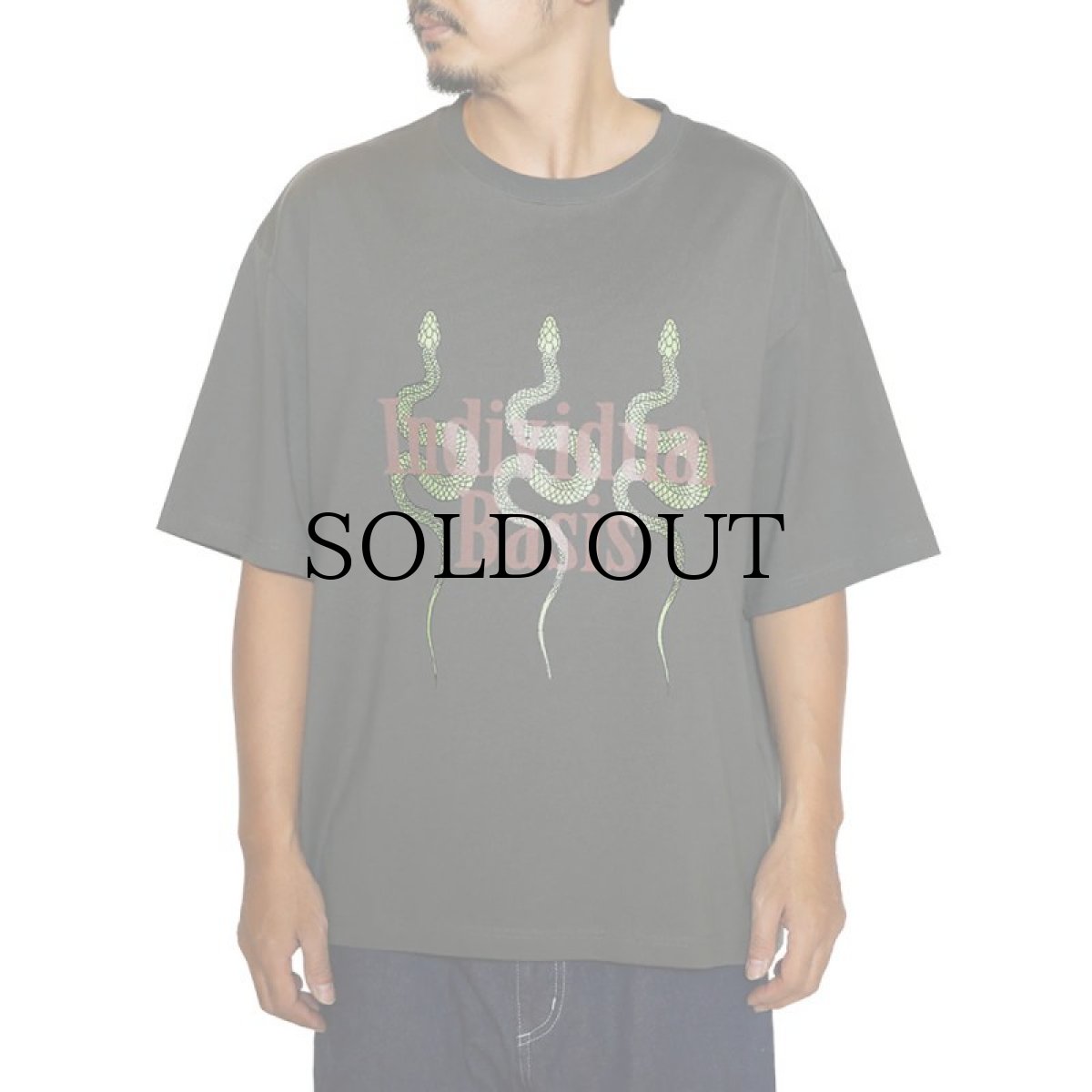 画像6: CALEE(キャリー) / DROP SHOULDER "INDIVIDUAL BASIS" SNAKE LOGO TEE (6)