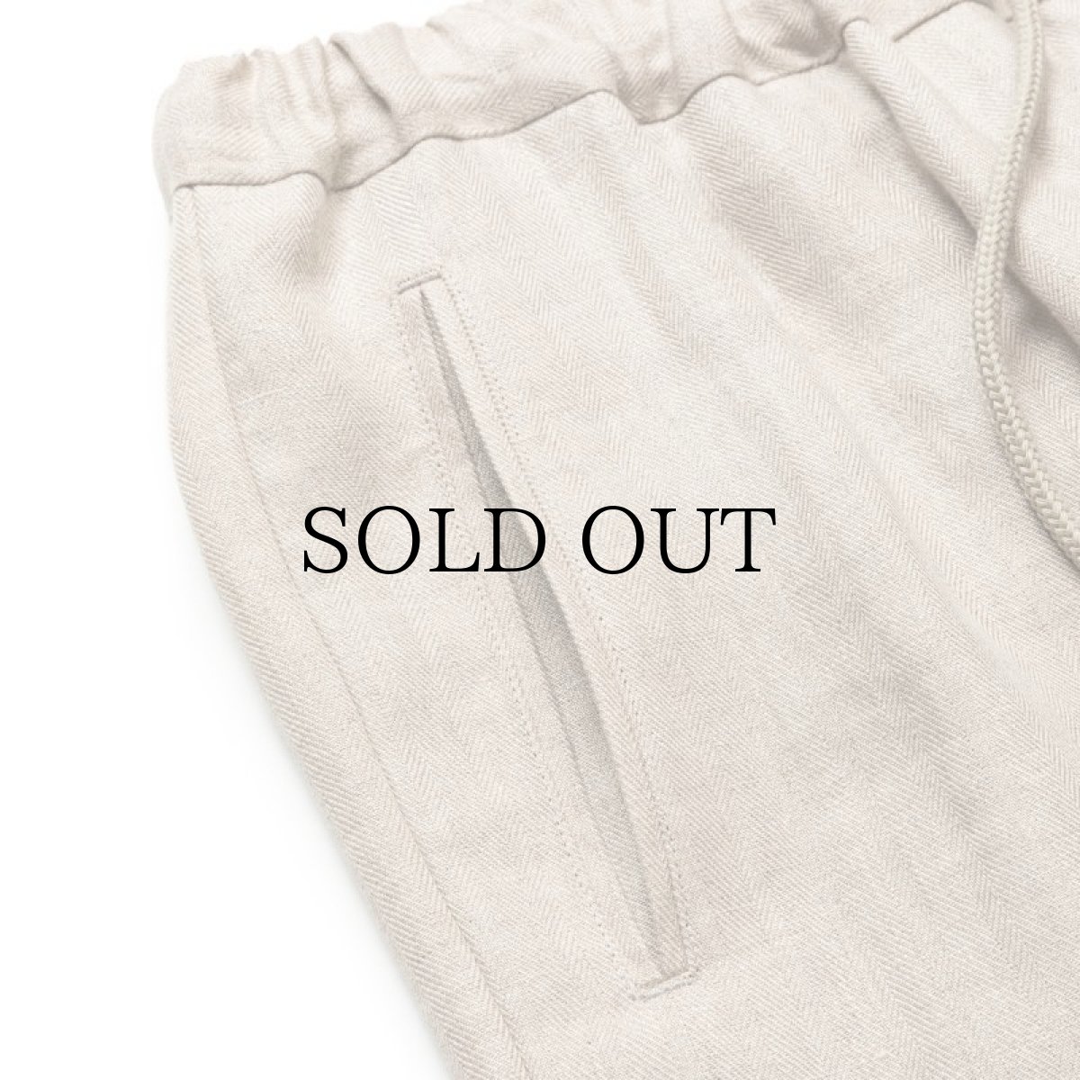 画像6: CALEE(キャリー) / JAPAN LINEN HERRINGBONE EASY SLACKS (6)