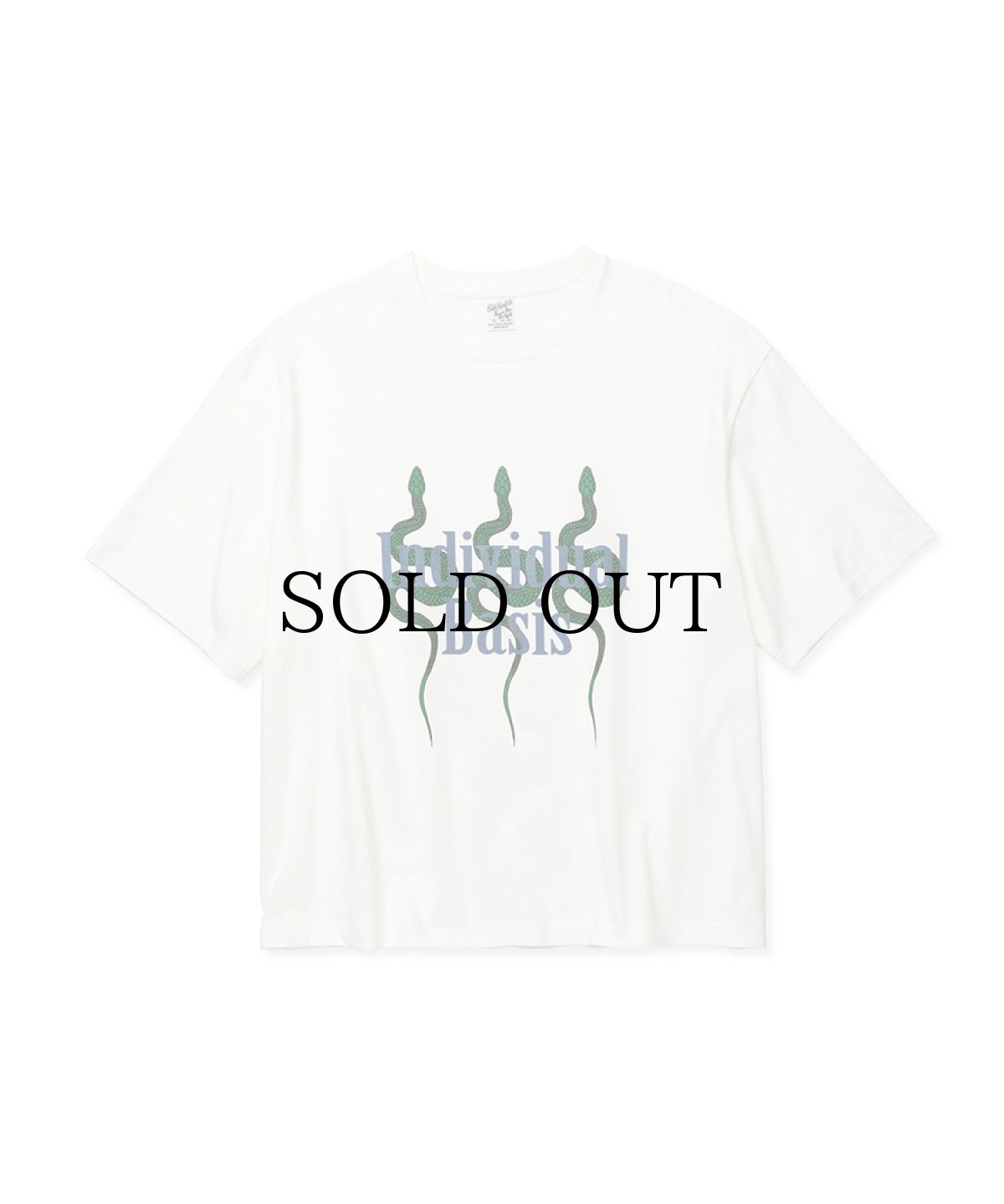 画像1: CALEE(キャリー) / DROP SHOULDER "INDIVIDUAL BASIS" SNAKE LOGO TEE (1)