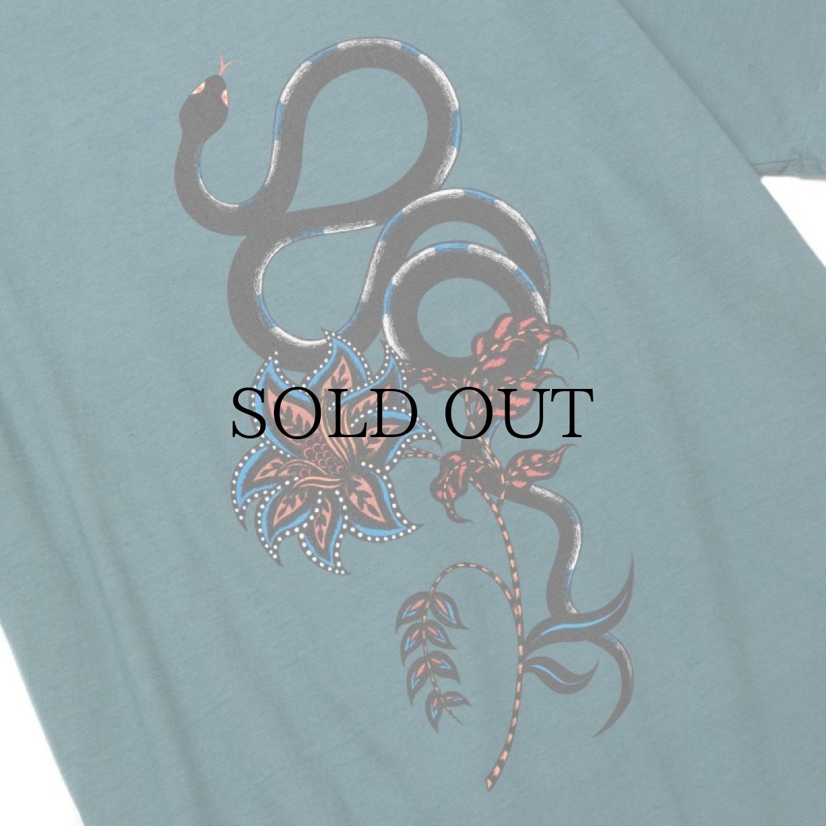 画像10: CALEE(キャリー) / ×MIHO MURAKAMI BINDER NECK SNAKE VINTAGE TEE (10)