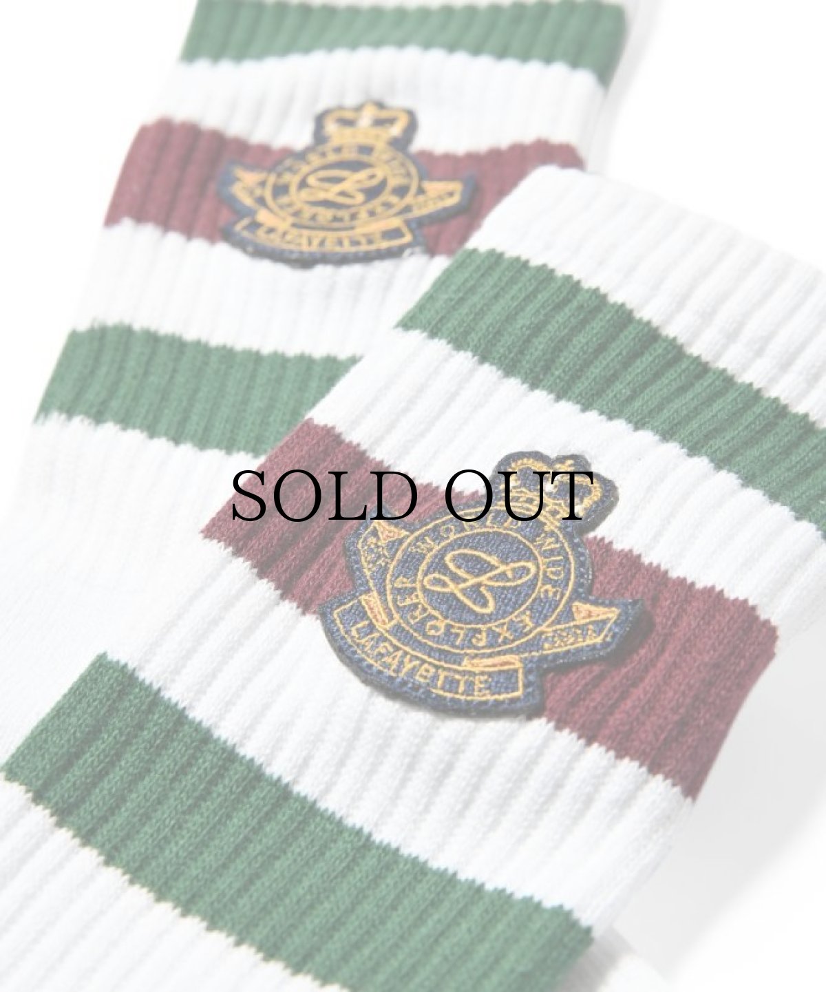 画像6: LFYT(ラファイエット) / COLLEGE EMBLEM CREW SOCKS (6)