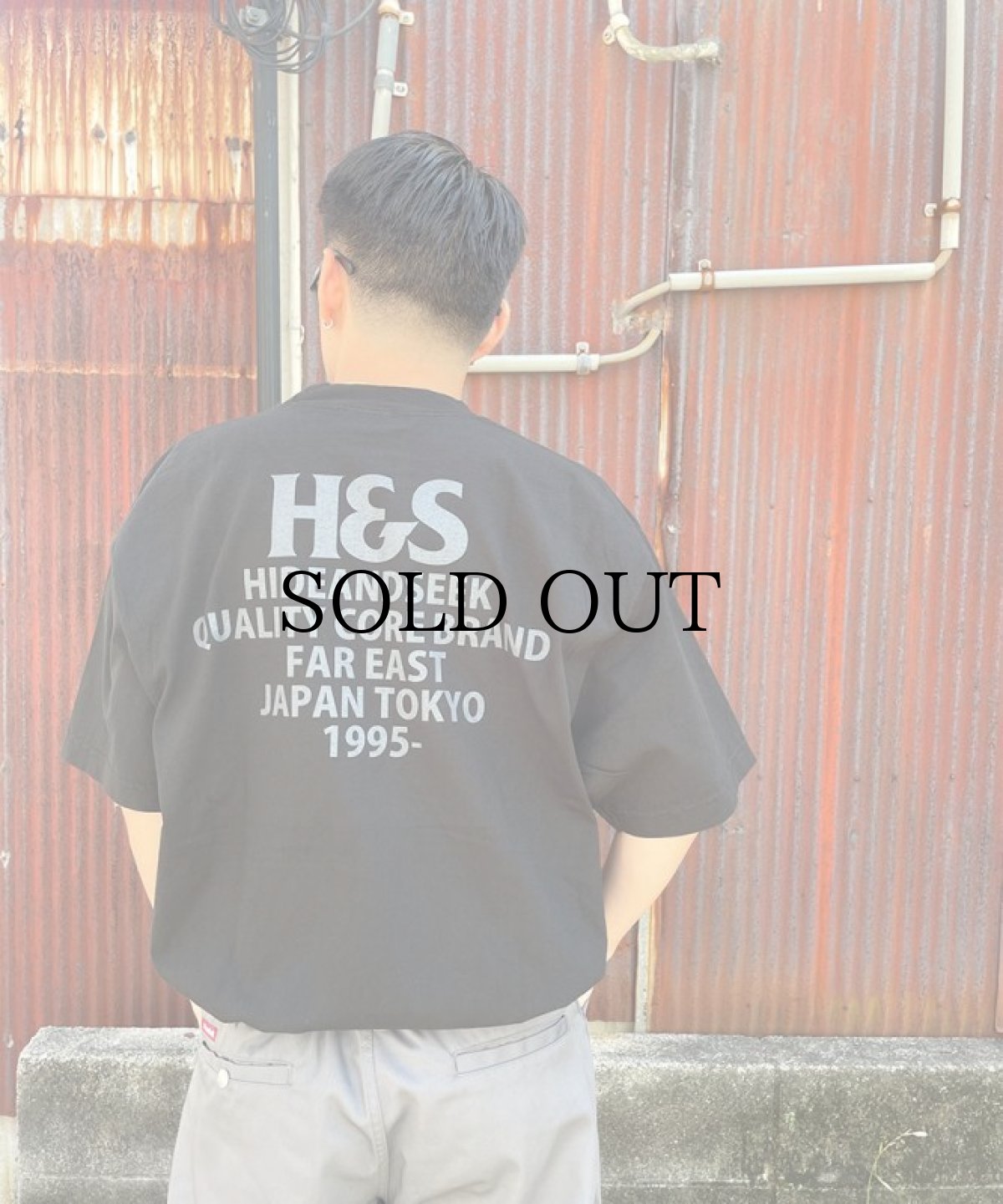 画像1: HIDEANDSEEK(ハイドアンドシーク) / Logo S/S Tee-1 (24ss) BigSilhouette (1)