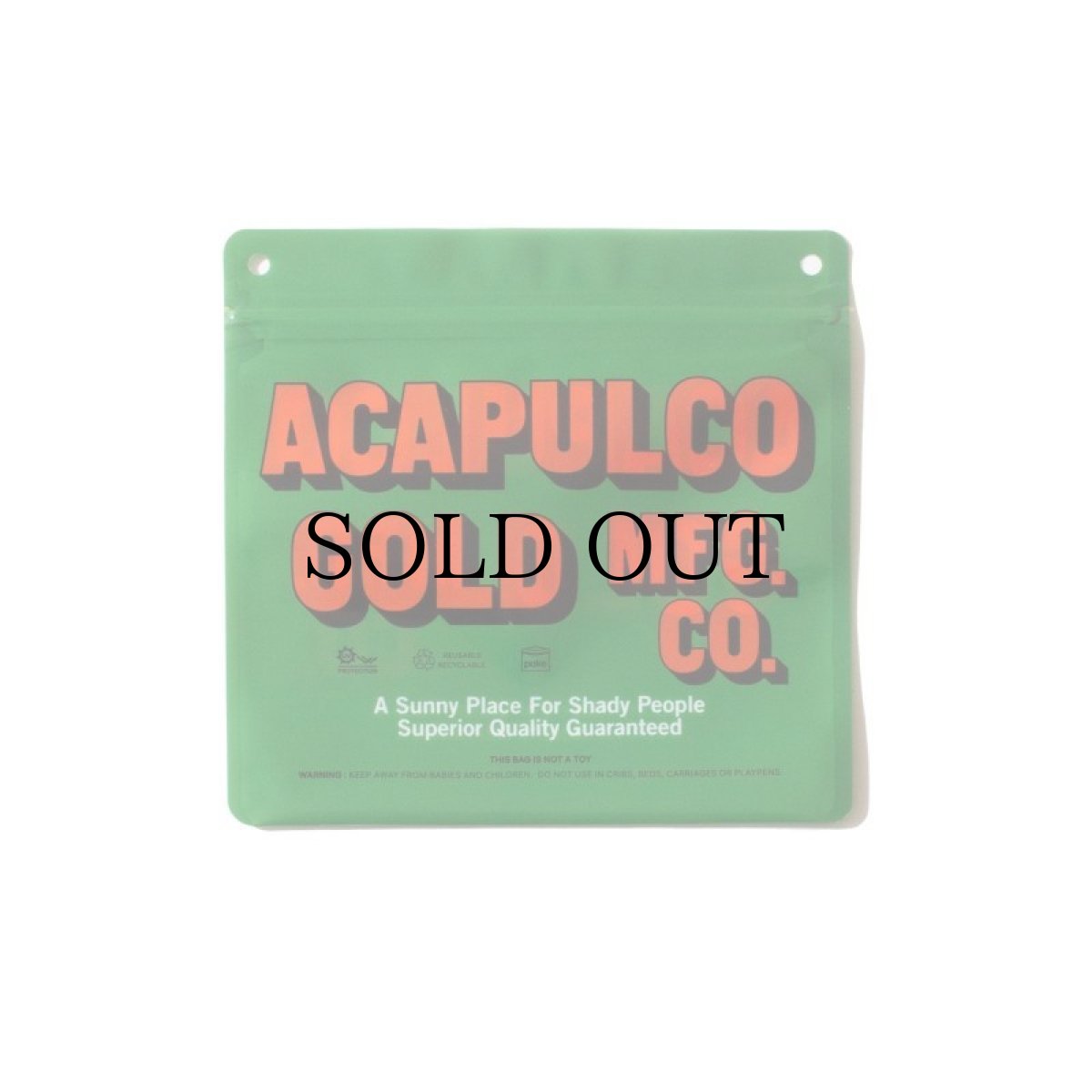画像2: ACAPULCO GOLD / SMELL PROOF BAG (Collab with Pake®) (2)