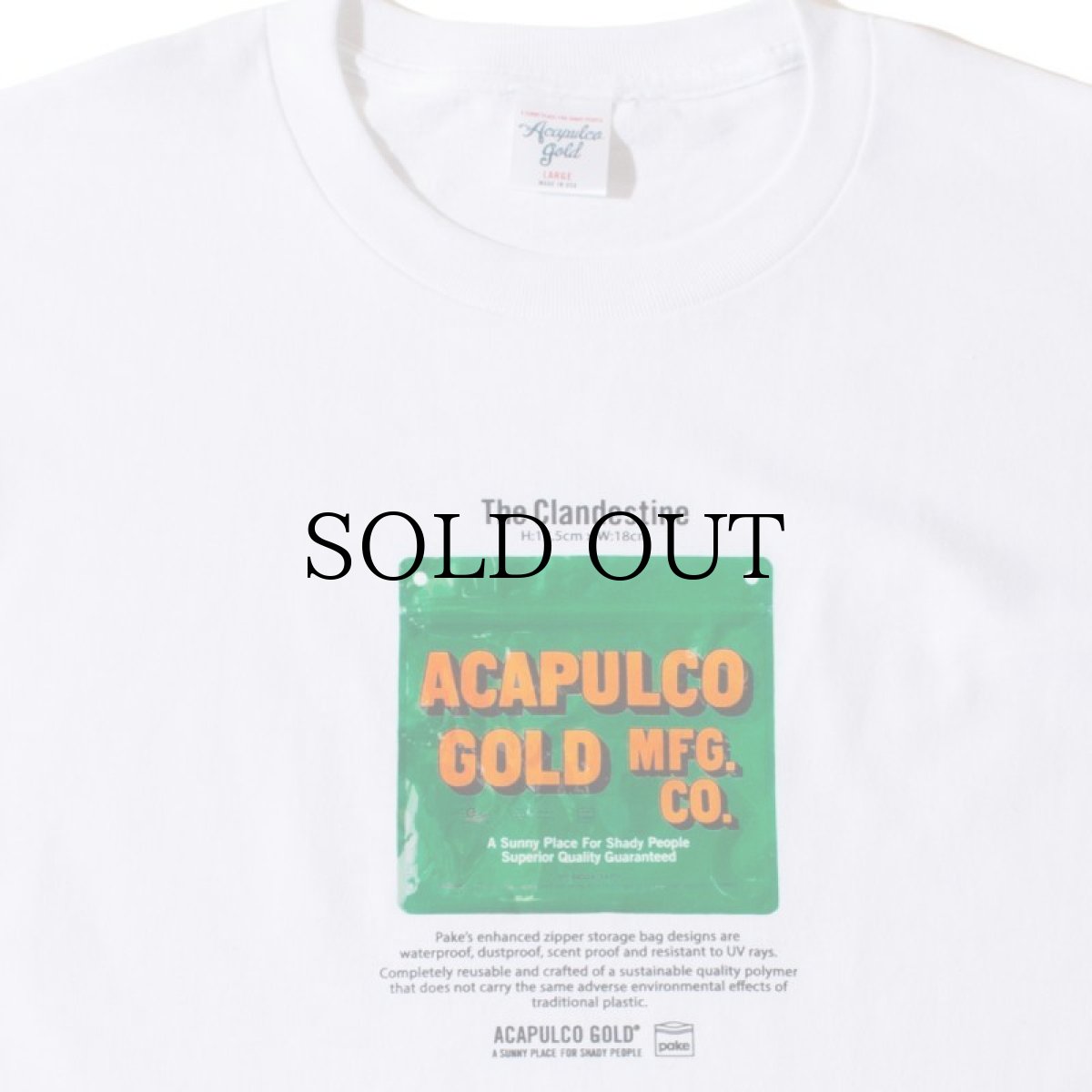 画像4: ACAPULCO GOLD / ACAPULCO GOLD×Pake THE CLANDESTINE TEE  (4)