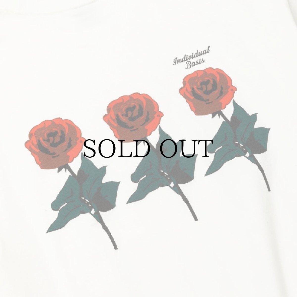 画像6: CALEE(キャリー) / DROP SHOULDER "INDIVIDUAL BASIS" ROSE LOGO TEE (6)