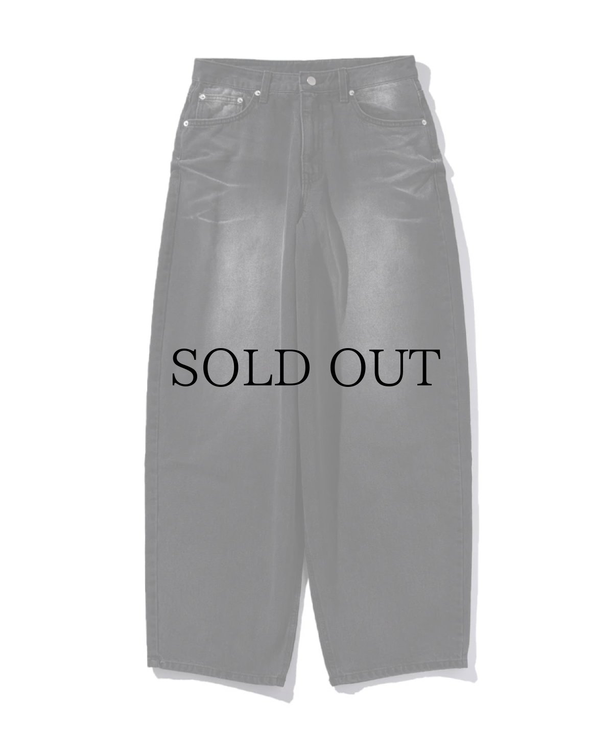 画像2: EL REIGN(エルレイン) / "FEAR" BLACK BAGGIE DENIM (2)