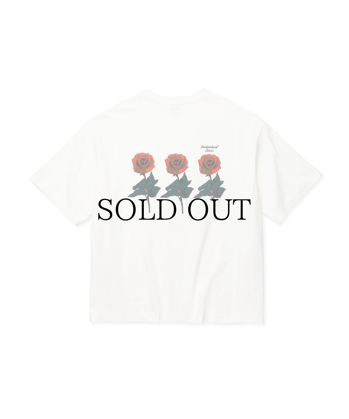 画像1: CALEE(キャリー) / DROP SHOULDER "INDIVIDUAL BASIS" ROSE LOGO TEE (1)