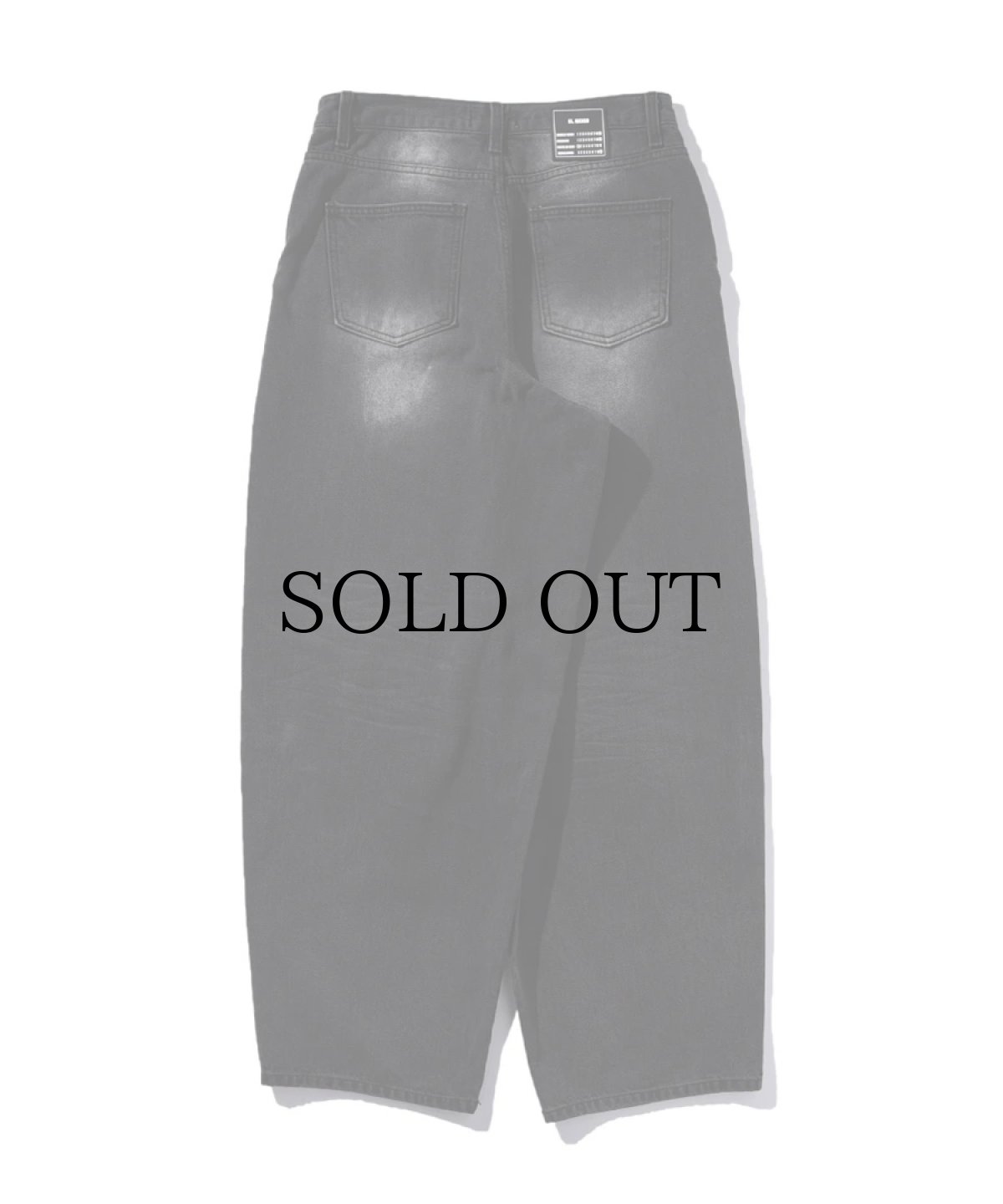 画像3: EL REIGN(エルレイン) / "FEAR" BLACK BAGGIE DENIM (3)