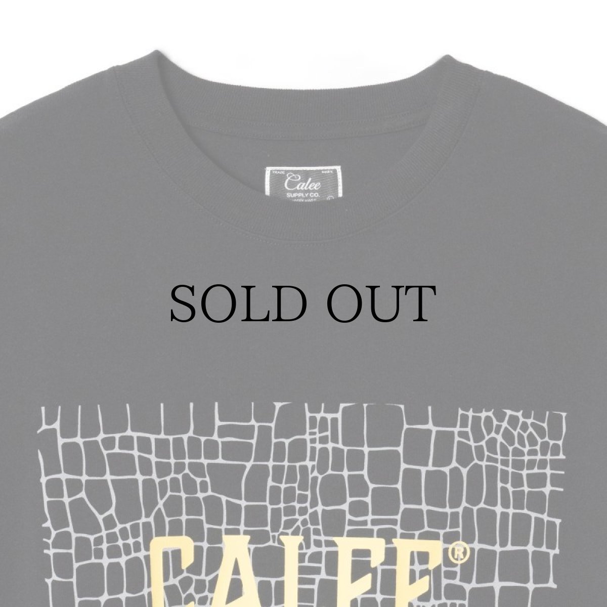 画像3: CALEE(キャリー) / ×OVERLAND REFLECTOR SPIDER WEB BOX LOGO TEE (3)