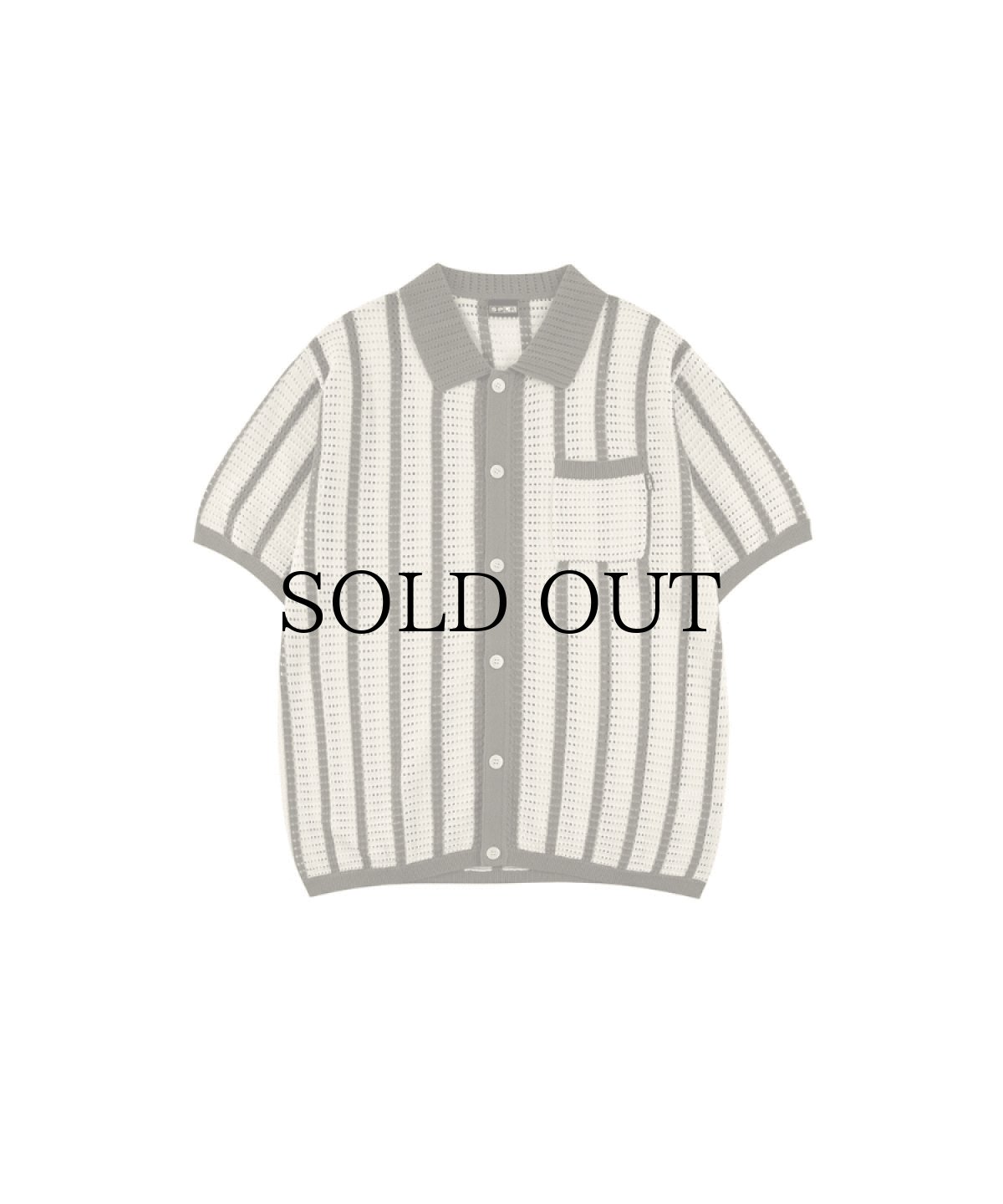 画像1: SPLR / Mesh Knit Shirt (1)