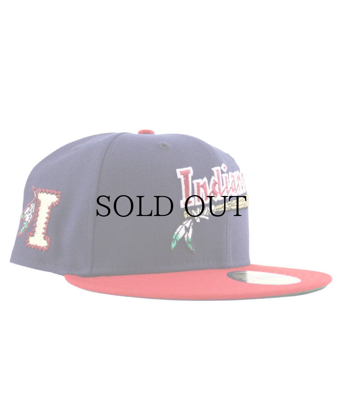 画像1: NEW ERA /  Kinston Indians - 59FIFTY INDIANS PATCH NAVY SCARLET (1)