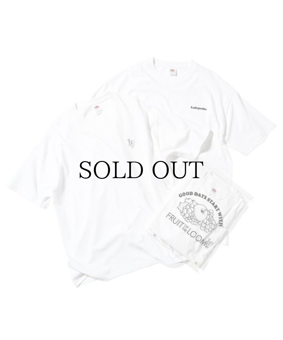 画像1: 【RESTOCK】LFYT(ラファイエット) / LFYT × FRUIT OF THE LOOM 2 PACK TEE (1)