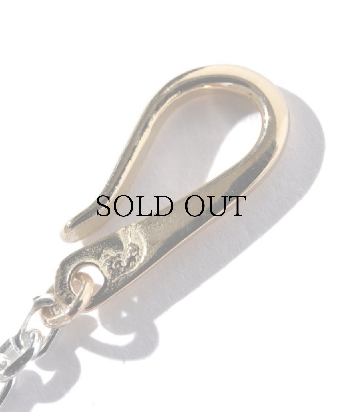 画像2: LARRY SMITH(ラリースミス) / INFINITY HOOK CABLE CHAIN S (50cm) -18K GOLD ACCENT- (2)