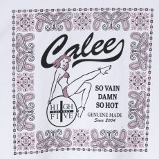 画像5: CALEE(キャリー) / × HIGH FIVE FACTORY CAL RETRO GIRL BANDANNA TEE (5)