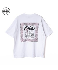 画像1: CALEE(キャリー) / × HIGH FIVE FACTORY CAL RETRO GIRL BANDANNA TEE (1)