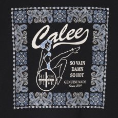 画像6: CALEE(キャリー) / × HIGH FIVE FACTORY CAL RETRO GIRL BANDANNA TEE (6)
