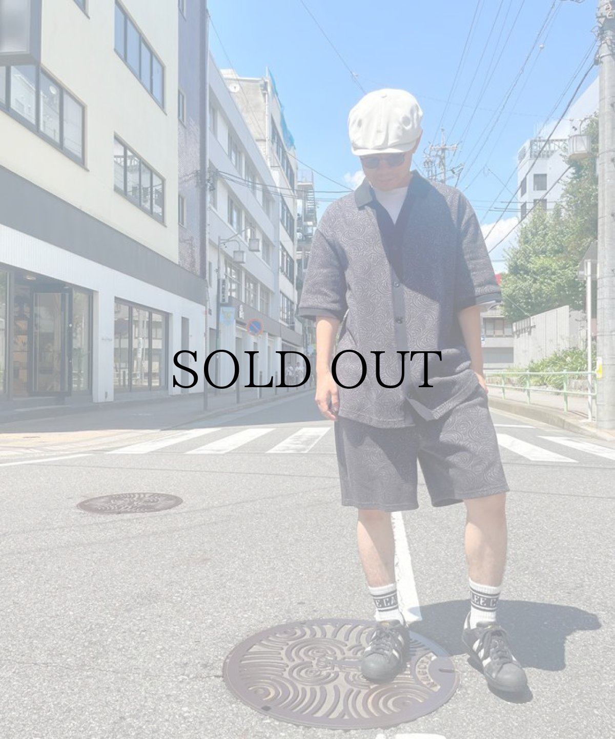 画像7: CALEE(キャリー) / SPIRAL PATTERN JACQUARD RELAX SHORTS (7)