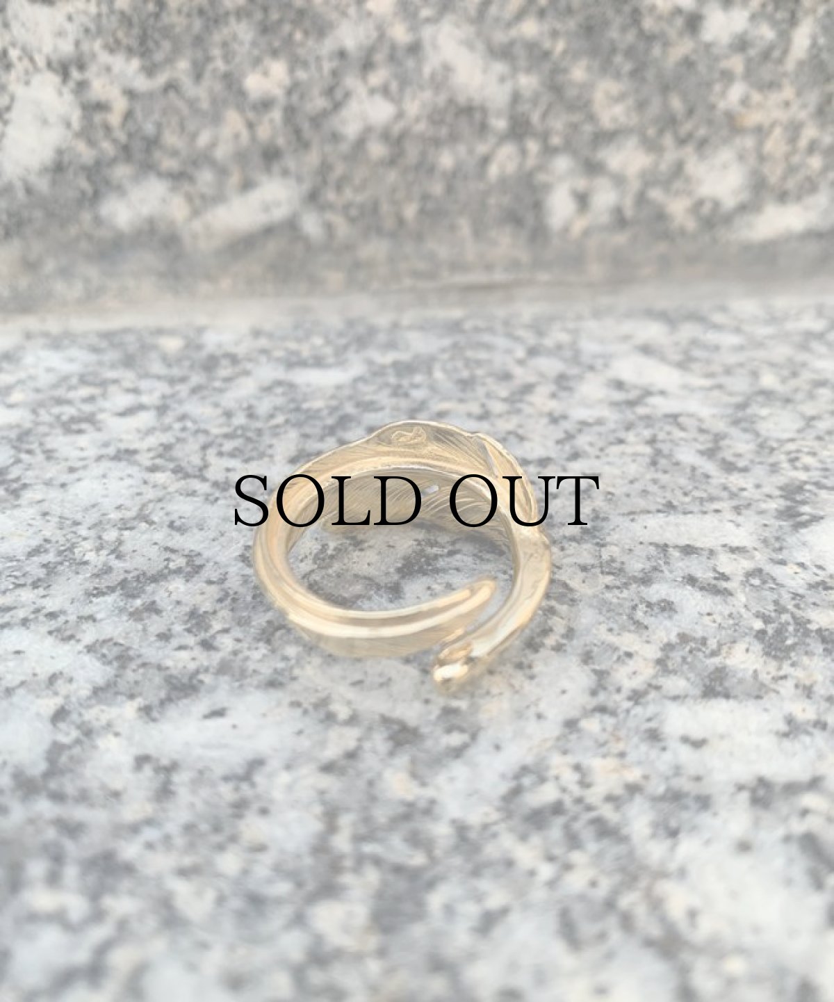 画像3: LARRY SMITH(ラリースミス) / 18K GOLD KAZEKIRI FEATHER RING No.20 (3)