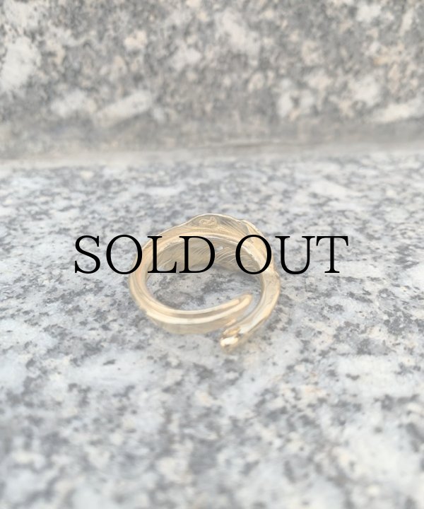 LARRY SMITH(ラリースミス)リング 18K GOLD KAZEKIRI FEATHER RING No