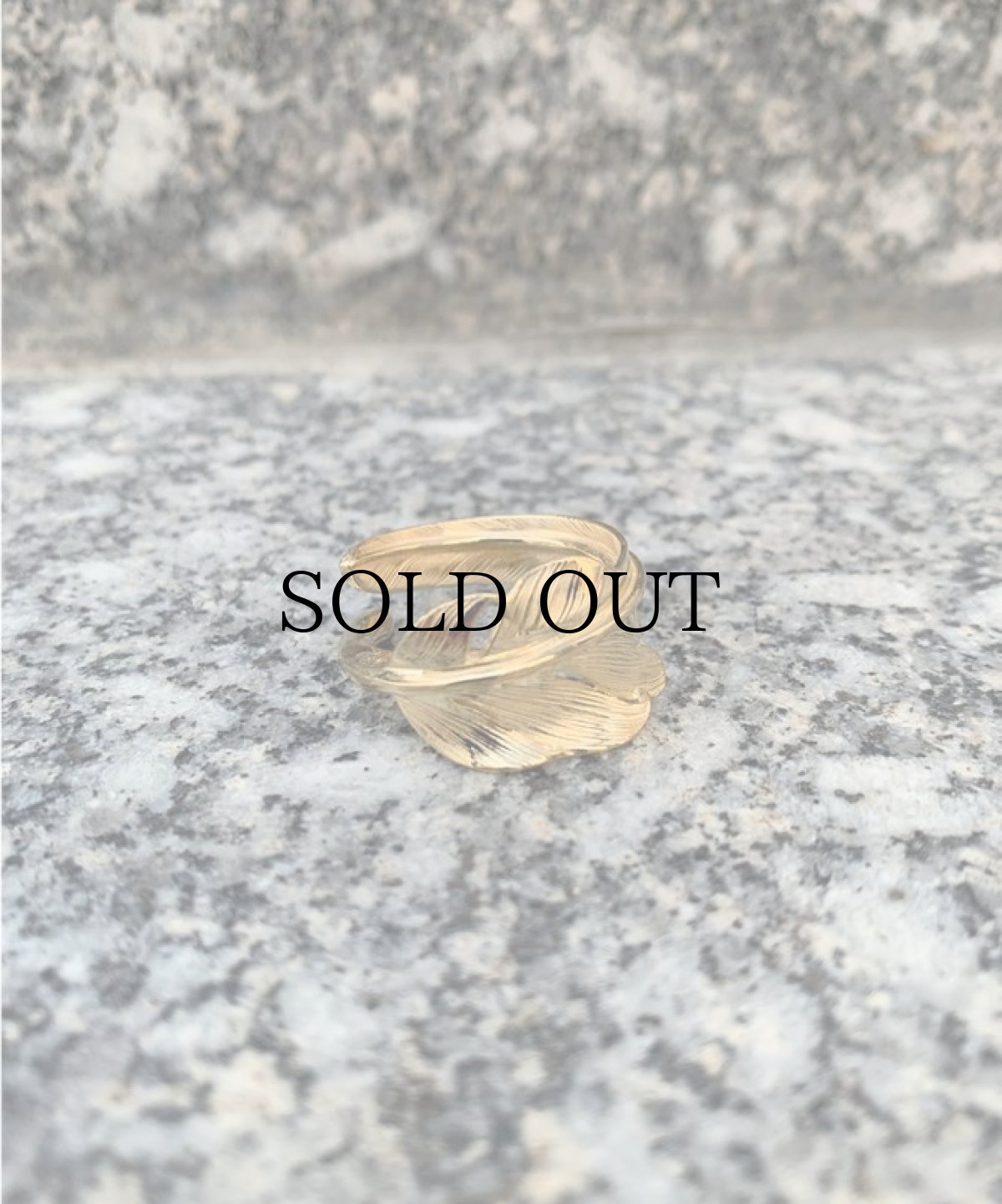 画像2: LARRY SMITH(ラリースミス) / 18K GOLD KAZEKIRI FEATHER RING No.20 (2)