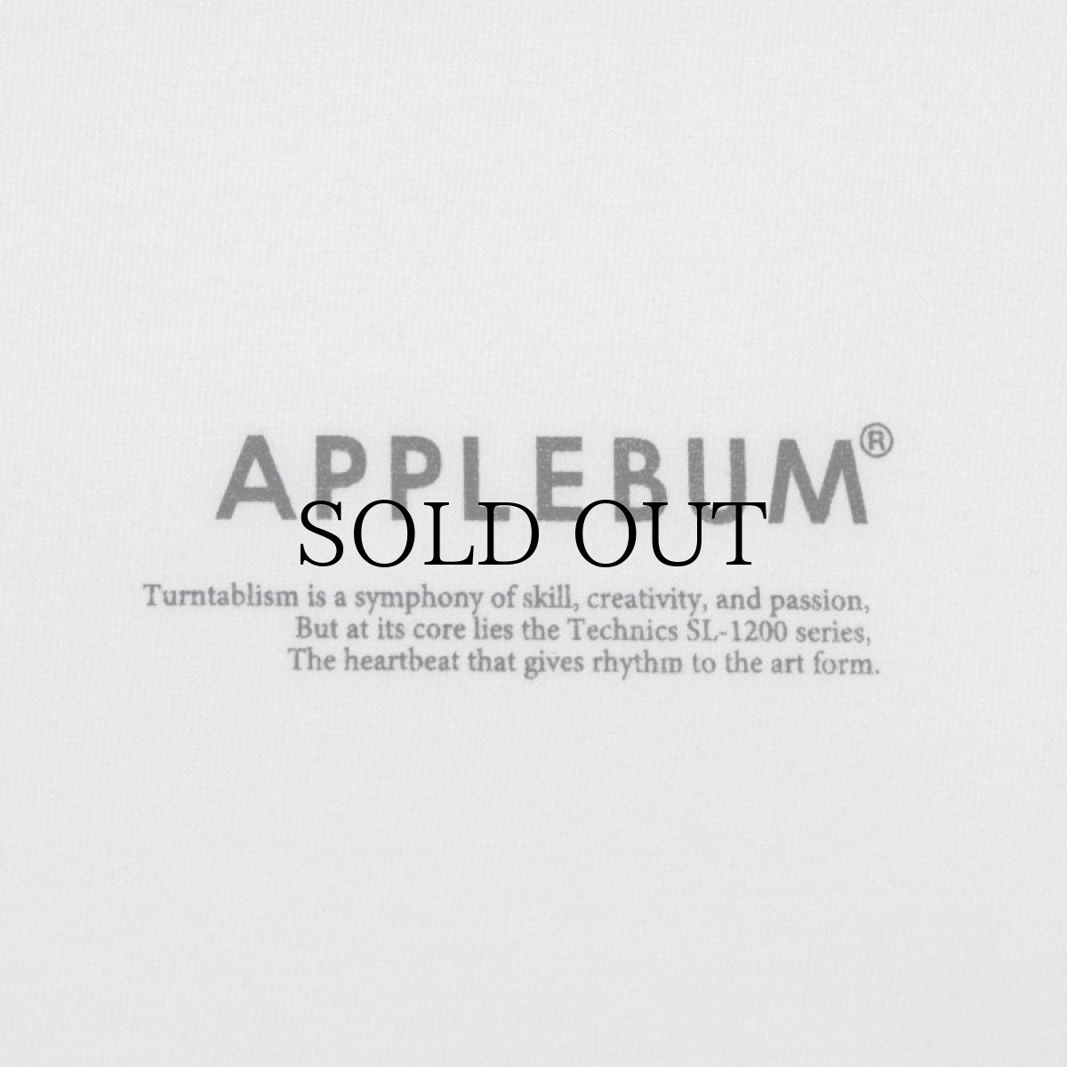 画像6: APPLEBUM(アップルバム) / "SL-1200MK2" T-shirt 6.2oz (6)