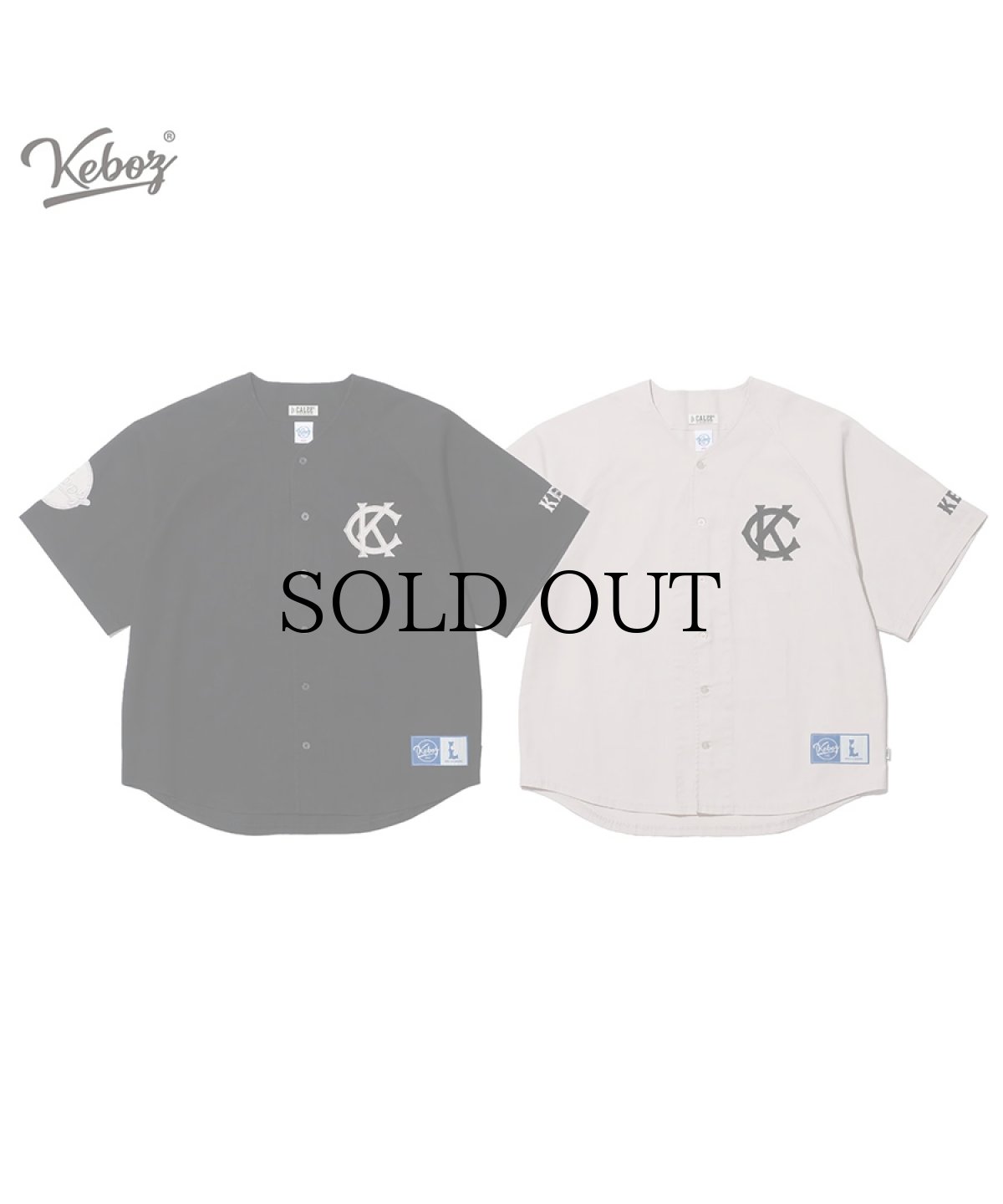 画像1: CALEE(キャリー) /CALEE × KEBOZ BASEBALL SHIRT  (1)