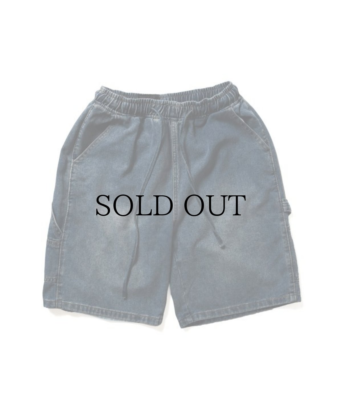 画像2: PWNED(パウンド) / DENIM PAINTER EAZY HALF PANTS (2)